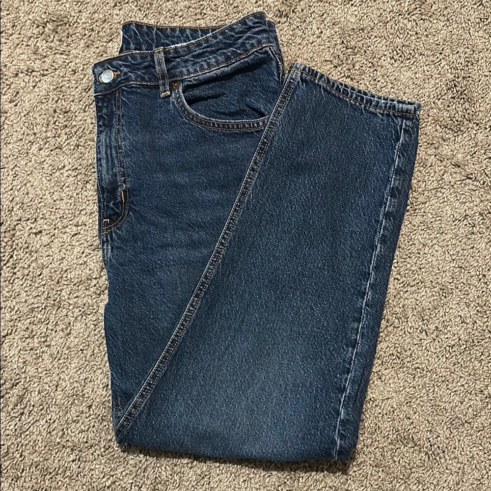 High Rise Slim Leg Mom Jeans